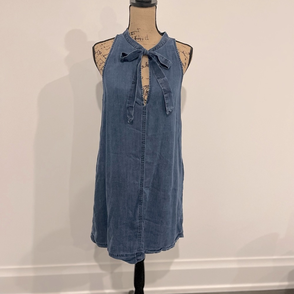 Rails oversized sleeveless denim sheath dress, US Medium